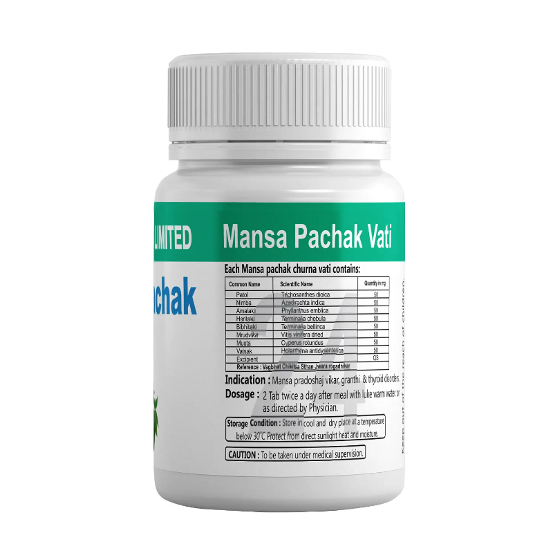Ingredients & Usage info of Mansa Pachak Vati Tablet